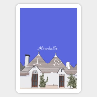 Trulli Houses Alberobello Bari Trullo Italy Sticker